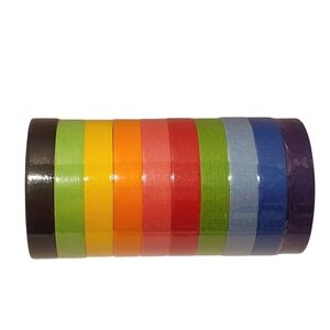10X Colorful Masking Tape, 60yd X 1in, Painters Tape for Arts & Crafts, NEW